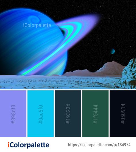 Color Palette Space Theme, Retro Space Color Palette, Scifi Color Pallete, Cosmic Colour Palette, Saturn Color Palette, Star Wars Color Palette, Planet Color Palette, Space Colour Palette, Universe Color Palette