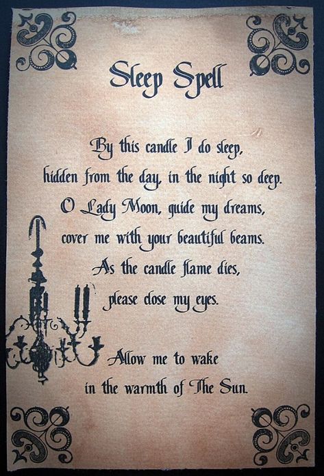 Sleep Spell | Lots of spells for a spell book by adeline Sleep Spell, Witchcraft Love Spells, Witchcraft Spells For Beginners, Spells For Beginners, Real Witches, Witch Spirituality, Under Your Spell, Magic Spell Book, Healing Spells