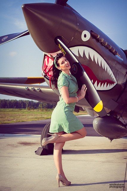 Come fly with me. Warbirds Pinups, Photo Avion, Arte Pin Up, Military Pins, Wwii Fighters, Pin Up Girl Vintage, Vintage Planes, Pin Up Models, Wwii Plane