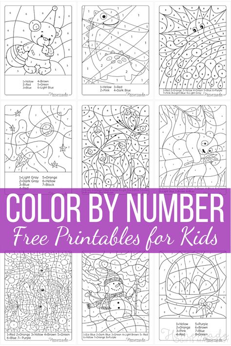 Free Colour By Number Printables, Puzzle Coloring Pages Free Printable, Color By Number Dinosaur, Math Coloring Pages Free Printable, Grid Coloring Pages Free Printable, Pixel Art Coloring Pages Free Printable, Kindergarten Coloring Pages Free Printables, Colour By Numbers Printable For Kids, Coloring By Numbers For Kids