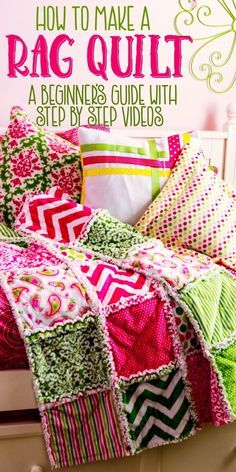 Patchwork, Amigurumi Patterns, Quilt Easy Beginner, Fleece Sewing Projects, Rag Quilt Tutorial, Rag Quilt Patterns, Rag Quilts, Trendy Sewing, Beginner Sewing Projects Easy