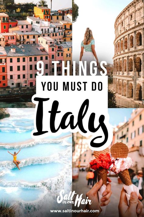 9 Best Things To Do in Italy Italy To Do List, Italy Backpacking Outfits, Going Out Outfits Italy, Must Visit Places In Italy, Best Time To Go To Italy, Best Things To Do In Tuscany, 3 Days In Italy, Places To Visit In Rome Italy, Things To Do Italy