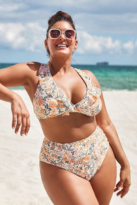 Modest Bikinis For Big Bust, Festival Swimwear, Teen Dresses, Cupshe Swimsuits, Plus Size Swim, Resort Dresses, Beach Essentials, High Waist Bottoms, Swimsuit Fashion