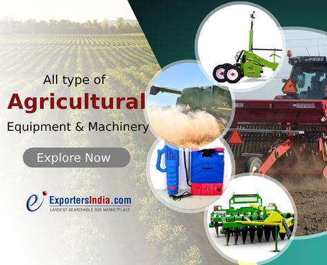 At Exportersindia.com find detailed information of Agricultural Equipment, Farm Equipment, Agricultural Implements, Agricultural Machinery, Agriculture Tools Suppliers for your buy requirements.   #AgriculturalEquipment #AgriculturalTools #AgriculturalMachinery #FarmingTools #B2bMarketplace #Exportersindia Agriculture Equipment Tools, Agriculture Implements, Agriculture Tools, Agriculture Equipment, Tool Poster, Catalog Design Layout, Agricultural Implements, Agricultural Tools, Diary Design