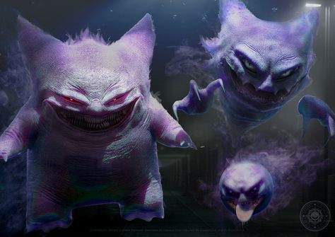 Happy Halloween! by Joshua DunlopI just wanted to wish you all a very Happy Halloween! Remember to keep your eyes peeled when out Trick or Treating Ghost-type Pokemon are more active on all hallows eve!  #HappyHalloween #PokemonZoology #Gengar #Gastly #Haunter Joshua Dunlop, Scary Pokemon, Creepy Pokemon, Flareon Pokemon, Pokemon In Real Life, Pokemon Realistic, Ghost Type Pokemon, Madara Susanoo, Real Pokemon