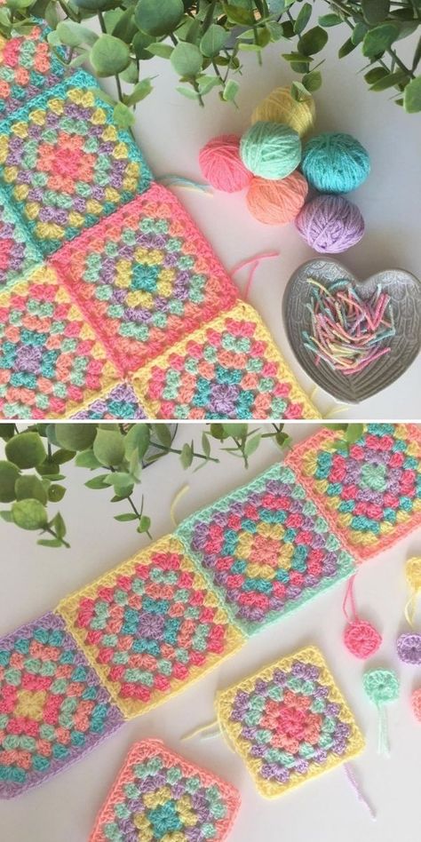 Crochet Granny Square - Free Patterns and Ideas | Crochetpedia Sailor Moon Granny Square, Granny Square Color Combinations, شال كروشيه, Granny Square Crochet Patterns, Granny Square Crochet Patterns Free, Mode Crochet, Pola Amigurumi, Easy Crochet Blanket, Crochet Granny Square