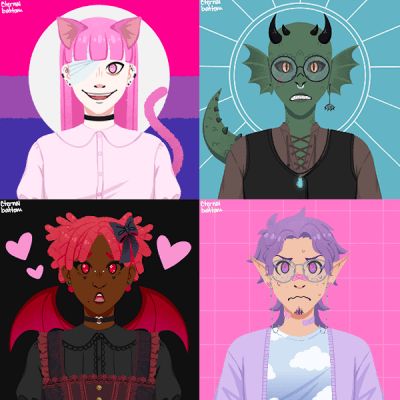 my second picrew !! i made this one with a more fantasy vibe in mind (wanted to make npc portraits for dnd LOL) NOTE: most pieces in this can be moved around ! Also feel free to use as icons and such ! (please give credit, thx) tumblr: https://eternalbattoru.tumblr.com/ insta: https://www.instagram.com/sweets_chan/ feel free to suggest stuff to add to me !! <3 i'm currently revamping/adding things, so please let me know if i somehow managed to mess something up !! Tumblr, Picrew Fantasy Avatar, Dnd Picrew, Fantasy Picrew, Dnd Character Maker, Got Any Games, Make A Character, Character Maker, Dnd Characters