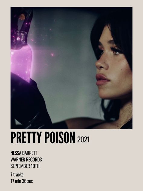 Nessa Barrett Album Cover, Pretty Poison Nessa Barrett, Nessa Barrett Pretty Poison, Nessa Barrett Poster, Polaroid Album Poster, Pretty Poison, Polaroid Album, Aesthetic Polaroid, Money Poster