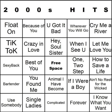 Don't forget! You can get ALL OF OUR MUSIC BINGO SETS FOR ONE LOW PRICE HERE - https://www.etsy.com/listing/1424488396/cardtunz-all-30-of-our-music-bingo-sets 100 2000s Hits Music Bingo Cards Many have asked us if we could print our cards and laminate them for them. This listing is for 100 cards already printed, laminated and cut. They will be printed on card stock and laminated with 3mm lamination so that they can be used over and over again with dry erase markers. These cards are all hand cut so if you are looking for PERFECTION please see our other listings where you can download and print/laminate your own cards. We do the best we can but when hand cutting this many cards they will not all be 100% perfect. Any questions reach out to us before buying. This will save you the time of havi Music Bingo, 1990s Music, Bingo Sets, Apple Music Playlist, Single Forever, Puzzle Board, 12th Birthday, Bingo Games, Bingo Cards