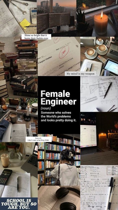 Wallpaper Engineering, Computer Science Women, Study Motivation Wallpaper, Random Text, Studera Motivation, Female Engineer, Motivation Wallpaper, College Motivation, Vision Board Wallpaper