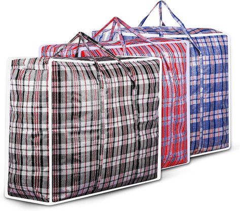 5X XL Extra Jumbo Laundry Zipped Reusable Large Strong Shopping Storage Bag 60x80cm UK SELLER FAST DISPATCH BRAND NEW HIGH QUALITY Description  5 Bags Size - 60x80cm MULTIPLE USAGE large laundry bags with huge Capacity big bags for moving to store your laundry jumbo storage bags with zips provide every possibility to store any house hold unnecessary stuff large laundry bags with zips bring complete peace of mind. HEAVY DUTY & WATER-RESISTANT laundry bags with zips extra large is tear resistant a Large Storage Bags, Quilt Storage, Storage Bags For Clothes, Laundry Bags, Moving Boxes, Laundry Storage, Laundry Supplies, Reusable Shopping Bags, Zipped Bag