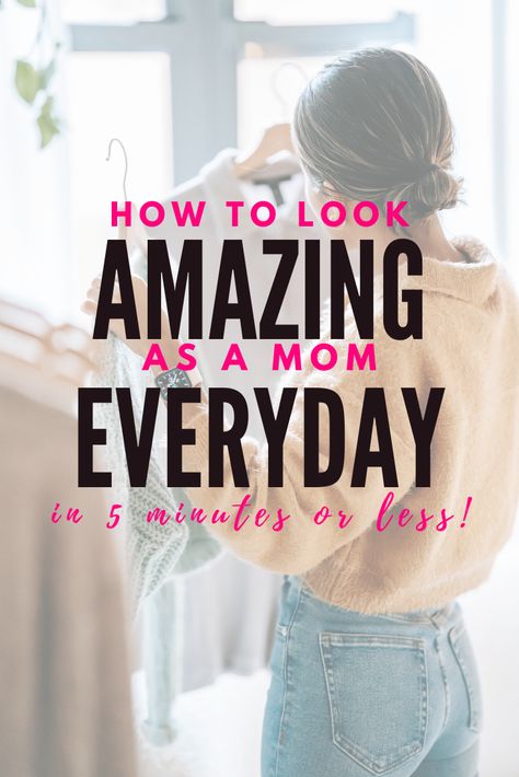 Dress Like A Cool Mom, Quick And Easy Hair Styles For Busy Moms, Busy Mom Style Outfits, Easy Outfits For Moms, Casual Mom Hairstyles, Mummy Fashion Outfits, Non Frumpy Mom Outfits, Easy Sahm Hair, Cute New Mom Outfits