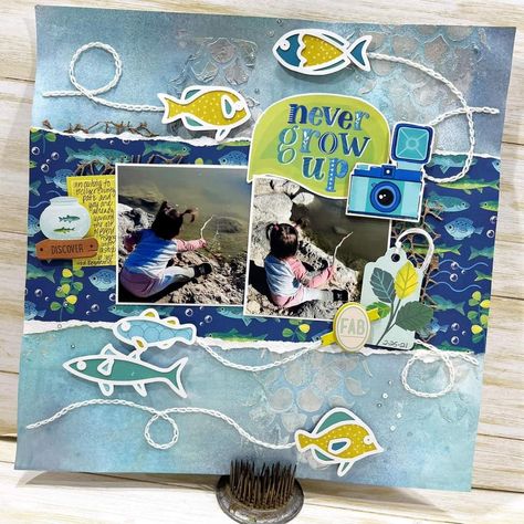 Page Layout Ideas, Beach Scrapbook, Graduation Scrapbook, Scrapping Ideas, Vacation Scrapbook, Lazy River, Paper Scraps, Air B And B, Alaska Cruise