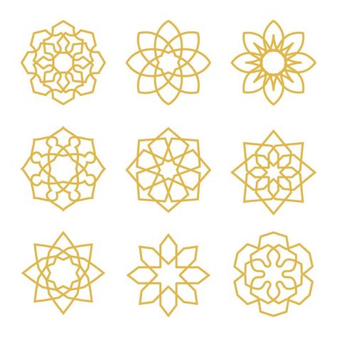 islamic ornament pattern Islamic Simple Art, Islamic Ornament Pattern, Islamic Embroidery Design, Islamic Ornament Design, Simple Islamic Motifs, Islamic Motifs Pattern, Islamic Elements, Islamic Symbols, Islamic Patterns Geometric