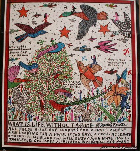 Howard Finster | Sacred Art Pilgrim Collection: Artists | Sacred ... Howard Finster, Naïve Artist, Cobra Art, Animal Illustration Art, Out Of My Comfort Zone, Bird Quilt, Intuitive Art, Happy Hump Day, China Art