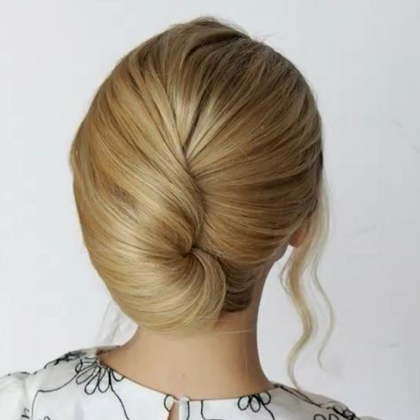 Easy French Roll Bun Hack! | Easy French Roll Bun Hack! | By Another Day Another Braid Roll Bun Hairstyle, Effortless Bun, Diy Hair Bun, Knotted Bun Tutorial, French Braid Short Hair, French Knot Hairstyle, Bun Hack, French Bun, Bun Easy