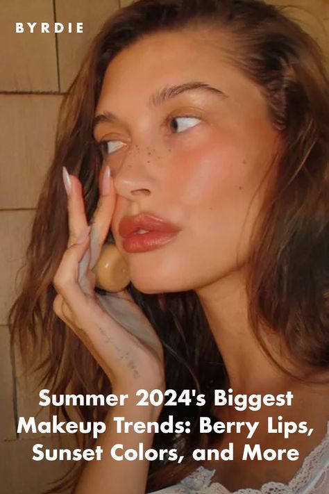 Summer 2024's 8 Biggest Makeup Trends: Berry Lips, Sunset Colors, and More Summer Fresh Makeup Look, 2024 Summer Makeup, Make Up Summer 2024, Summer Holiday Makeup, Makeup Trends Spring/summer 2024, Summer 2024 Makeup Trends, Makeup Summer 2024, Summer 2024 Makeup, Summer Makeup 2024