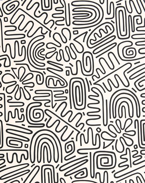 Konst Designs, Illustration Simple, Desain Editorial, Doodle Pattern, Pattern Design Inspiration, Design Mandala, Abstract Pattern Design, 패턴 배경화면, Black And White Pattern