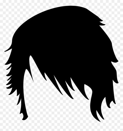 Emo Hair Transparent Png, Black Emo Hair, Rambut Emo, Background Hd Png, Emo Bangs, Hair Shape, Emo Boy Hair, Emo Haircuts, Male Hair