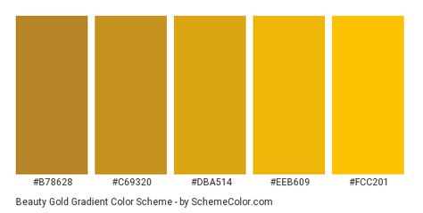 Gold Yellow Color Palette, Gold Color Code Canva, Gold Pantone Color Palette, Yellow And Gold Color Palette, Gold Gradient Palette, Yellow Gold Color Palette, Gradient Hex Code, Gold Color Cmyk, Gold Color Palette Colour Schemes