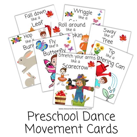 Dance Teacher Tools, Dance Coloring Pages, Movement Cards, Preschool Music Activities, Teaching Dance, Creative Dance, Ballet Lessons, Elementary Music Teacher, Dance Themes