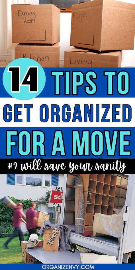 Photos of moving boxes and a moving truck Hacks For Packing To Move, Packing Steps For Moving, How To Begin Packing For A Move, Tips For Packing To Move, How To Pack Up Your House For Moving, How To Slowly Start Packing To Move, Tips On Moving And Packing, Packing For A Move Tips, Organizing To Move