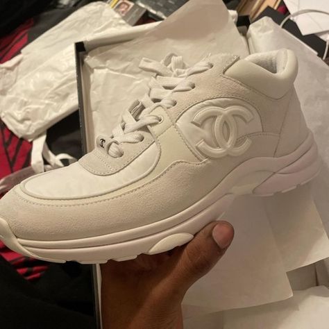 White Chanel sneakers for women Chanel, White Chanel Sneakers, Chanel Trainers, Chanel Sneakers, Sneakers For Women, Chanel Shoes, Nike Air Force Sneaker, Sneakers Nike, Size 6