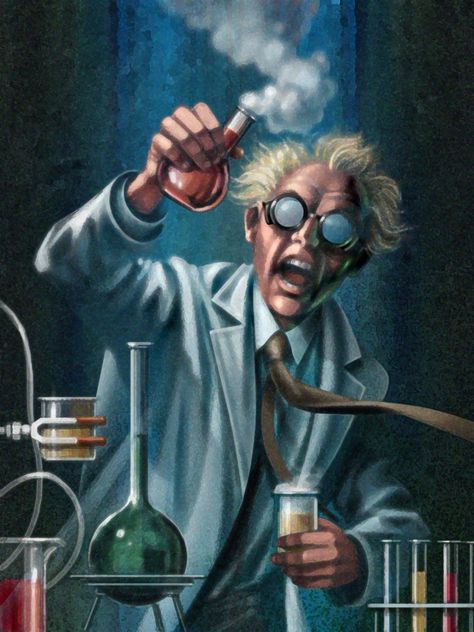 mad scientist Mad Scientist Lab, Crazy Scientist, Mad Scientist Party, Scientist Party, Mad Science, Famous Monsters, E Mc2, Classic Monsters, Poses References