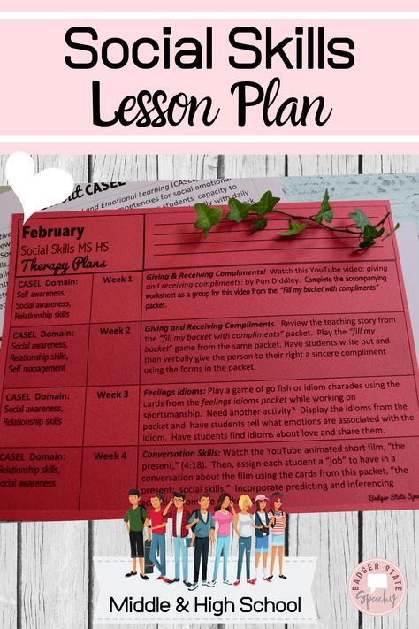 High School Social Skills Activities, Social Skills For Middle Schoolers, Social Skills High School, Social Skills Middle School, Social Emotional Learning Middle School, Classroom Sel, Behavioral Specialist, Counseling Skills, Alternative School