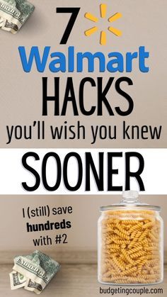 Walmart Hacks, Walmart Hack, Saving Money Frugal Living, Cheap Living, Couple Budgeting, Saving Hacks, Savings Strategy, Money Frugal, Money Budgeting