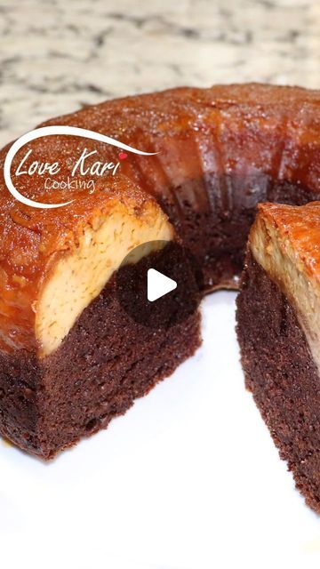 Karina Valladares on Instagram: "How to Make the BEST Impossible Chocolate Flan Cake Chocoflan Recipe. Today I will be showing you how I make the Mexican Chocoflan Cake. It’s a very easy and delicious dessert 😋 I hope you enjoy this recipe. Please comment down below what recipe you will like to see next. Also, check out our YouTube Channel for the full video and for more delicious recipes. Link in Bio.  CHOCOFLAN CAKE INGREDIENTS: ► 7 eggs ► 1 can of evaporated milk ► 1 can of condensed milk ► 1/2 cup vegetable oil ► 1 tbsp vanilla extract ► 1 cup sugar ► 1 1/4 cup water ► 1 box of chocolate cake mix ► cooking spray ► 1 cup caramel or make your own caramelized sugar by melting 1 cup  #mexican #mexico #easyrecipes #receta #recetafacil #parati #foryou #postresfaciles #postres #desserttime # Impossible Chocoflan Cake, Flan, Chocoflan Recipe Mexican Video, Chocoflan Recipe Mexican, Chocolate Flan Cake, Chocoflan Cake, Choco Flan, Chocoflan Recipe, Chocolate Flan