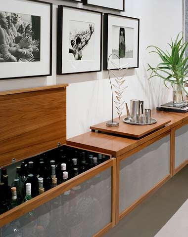 Tribeca, NYC Loft « City « Projects « Roughan Interior Design Sideboard Bar Cabinet, Living Room New York, Nyc Loft, Modern Apartment Living Room, Tribeca Loft, Sideboard Bar, Stylish Interior Design, Brown Floors, Modern Dining Room Tables