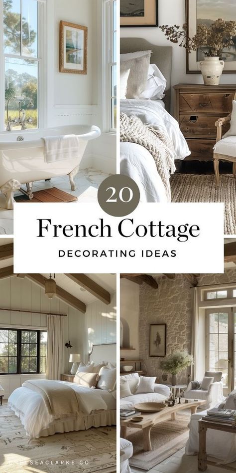 The modern French country cottage interior design style is very popular, for good reason! It's a style that is elegant without being fussy. French cottage decor is cozy, inviting and nostalgic. It's like stepping into a classic film. In this Ultimate Guide To French Cottage Decor, you'll discover how to bring the French countryside into your home.