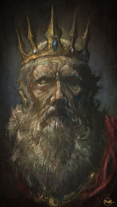 King Leoric, Richie Marella on ArtStation at https://www.artstation.com/artwork/QKwyL Old King Character Art, Evil King Art, Old King Character Design, Old King Art, The Mad King, Evil King, Skeleton King, Silver King, Old King