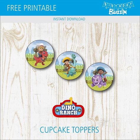 Free Printable Dino Ranch Cupcake Toppers | Birthday Buzzin Dino Ranch Birthday Party, Dino Ranch Birthday, Dino Ranch, Make Decorations, Dino Birthday Party, Dino Birthday, Party Invitations Printable, Silhouette Ideas, Themed Birthday Party