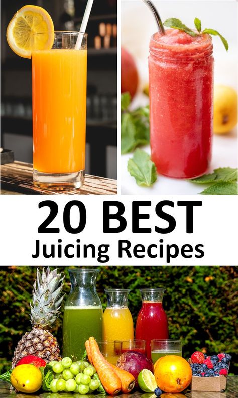 The 20 BEST Juicing Recipes - GypsyPlate Summer Juice Recipes, Cold Pressed Juice Recipes, Best Juicing Recipes, Fresh Juice Recipes, Healthy Juicer Recipes, Fruit Juice Recipes, Juice Cleanse Recipes, Juice Smoothies Recipes, Homemade Juice