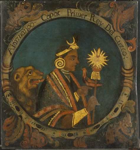 Manco Capac, First Inca, 1 of 14 Portraits of Inca Kings  Published mid 18th century Quito, Ancient Ruins, Machu Picchu, Brooklyn Museum Of Art, World Mythology, Inca Empire, Ancient Origins, Tupac, Victoria And Albert Museum