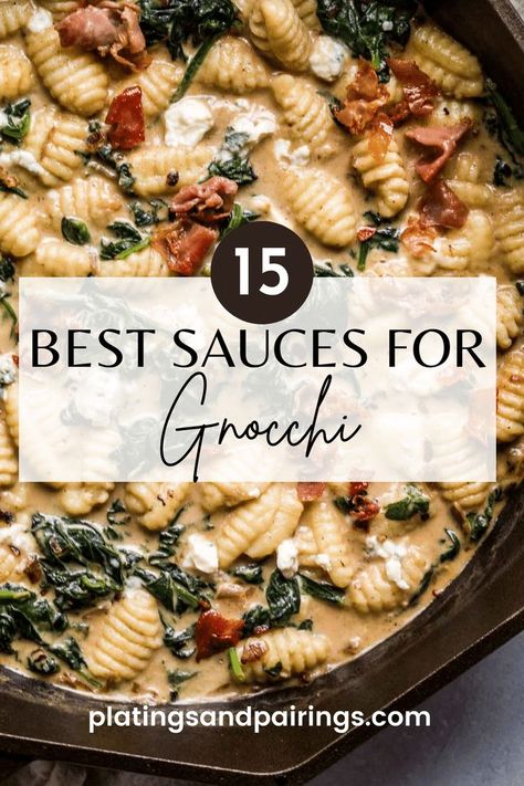 Gnocchi Recipes Sauce, Sauces For Gnocchi, Best Sauce For Gnocchi, Gnocchi Sauce, Best Sauces, Slow Cooker Bolognese Sauce, Creamy Sauces, Gnocchi Recipes Easy, Gnocchi Pesto