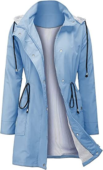 Blue raincoat