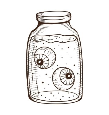 Chemical mug with human eyes vector by Chuhail on VectorStock® Jar Of Eyeballs Tattoo, Jar Of Eyes Halloween, Jar Of Eyes Drawing, Eyeball Drawing, Eyes Vector, Eyeball Tattoo, Eye Drawings, Eyes Ideas, Creepy Eyes