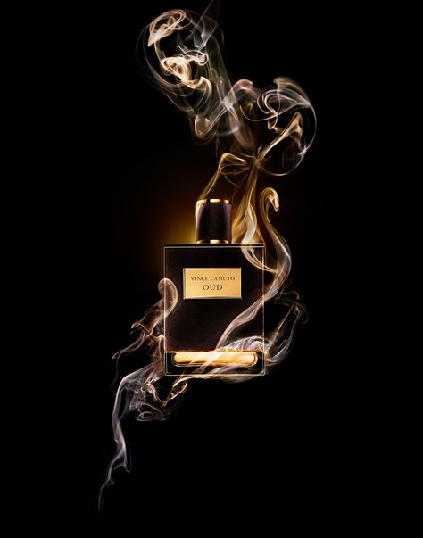 Vince Camuto Oud men's fragrance with wrapping clouds of smoke grasping bottle. Advertising and product photography by Timothy Hogan in Los Angeles #fragrance #perfume #productphotography #stilllifephotography #commercialphotography #advertisingphotography #LAphotographer Fragrance Campaign, Fragrance Photography, Oud Perfume, Campaign Photography, Perfume Bottle Design, Perfume Photography, Perfume Ad, Perfume Collection Fragrance, Beautiful Perfume Bottle