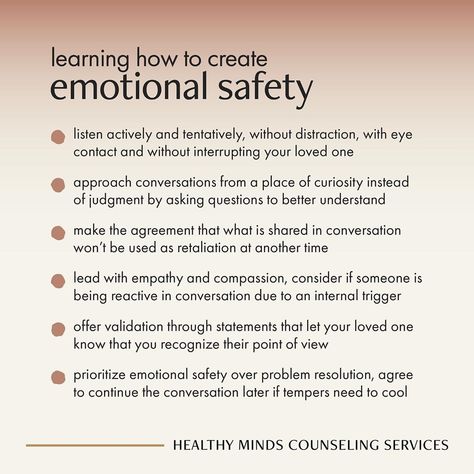 How To Emotionally Connect Relationships, Ways To Build Emotional Connection, Being Secure In A Relationship, Emotional Safety In Marriage, Security In Relationships, Safety In A Relationship, How To Feel Secure In A Relationship, How To Create Emotional Safety, Self Security