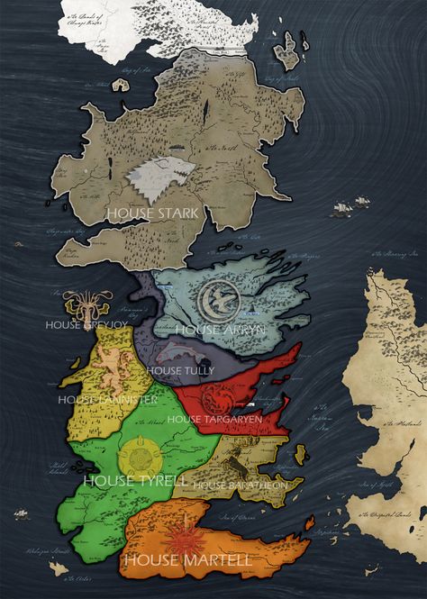 Westeros map Got Art, Game Of Thrones Westeros, Game Of Thrones Map, Westeros Map, Got Map, Arte Pin Up, Game Of Thrones Artwork, Game Of Thrones Gifts, Game Of Thrones Poster