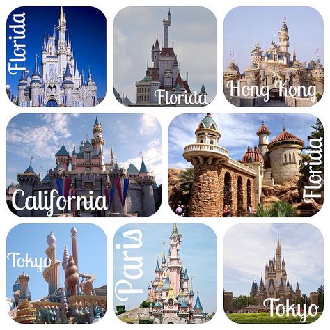 21. See Every Disney Castle Disney Castles, Disney Bucket List, Disney Nerd, Disney Side, Disney Photos, Disney Castle, Disney Life, Happiest Place On Earth, Disney Dream