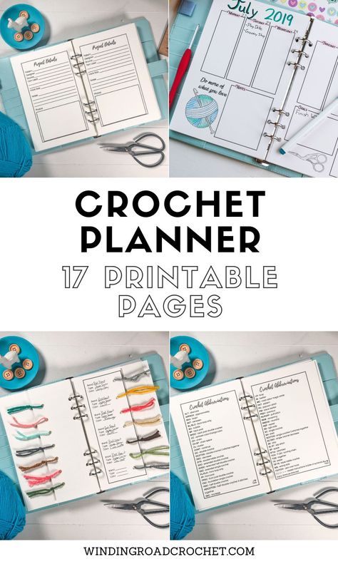 Organisation, Amigurumi Patterns, Crochet Pattern Organization, Crochet Project Tracker Free Printable, Crochet Project Organization, Knitting Project Planner, Crochet Instructions Free Printable, Crochet Business Planner, Crochet Templates Free Printable