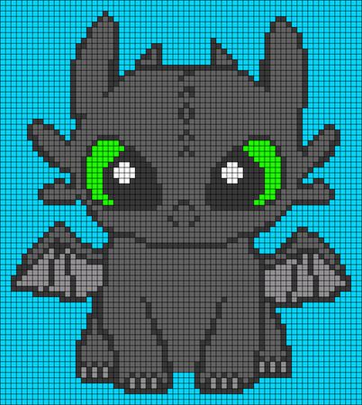 Pixel Crochet Pattern Disney, Alpha Patterns Disney, Dragon Cross Stitch Patterns, Pixel Grid Pattern, Alpha Patterns Crochet, Grille Pixel Art, Crochet Pixel, Pixel Art Minecraft, Graph Crochet