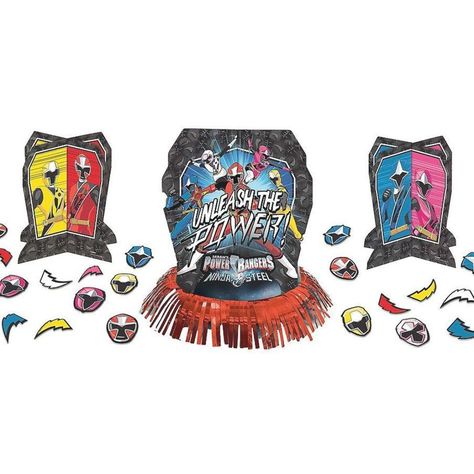 Power Rangers Ninja Steel Table Decorating Kit 23pc | Party City Power Rangers Birthday Party, Power Rangers Birthday Cake, Power Rangers Theme, Power Ranger Birthday Party, Power Ranger Party, Power Rangers Ninja Steel, New Power Rangers, Power Ranger Birthday, Birthday Party Table Decorations