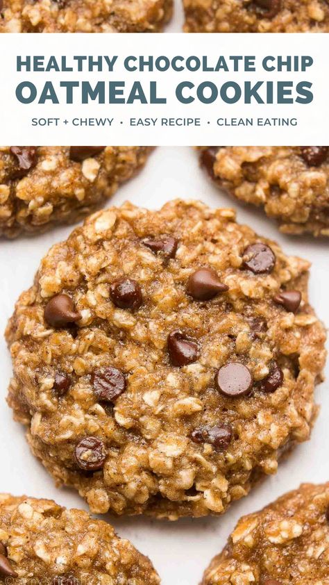 Thermomix, Chocolate Chip Cookies Recipe Chewy, Easy Healthy Oatmeal, Healthy Oatmeal Chocolate Chip Cookies, Oatmeal Chocolate Chip Cookies Recipe, Chocolate Chip Oatmeal Cookies Healthy, Chewy Chocolate Chip Cookies Recipe, Chocolate Chip Oatmeal Cookies, Oatmeal Chocolate Chip Cookie Recipe