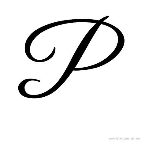 Letter P Tattoo, P Calligraphy, Cursive P, P Letter Design, Cursive Letters Fancy, Fancy P, Moldes Para Baby Shower, Fancy Cursive, P Tattoo