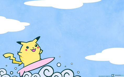 Pokemon Wallpaper Cute Pikhacu Image | Wallpaper | Basic Background Surfing Pikachu, Surfing Wallpaper, Pokemon Wallpapers, Computer Wallpaper Hd, Pikachu Pikachu, Pokemon Backgrounds, Pokemon Blue, Cool Pokemon Wallpapers, Pikachu Wallpaper